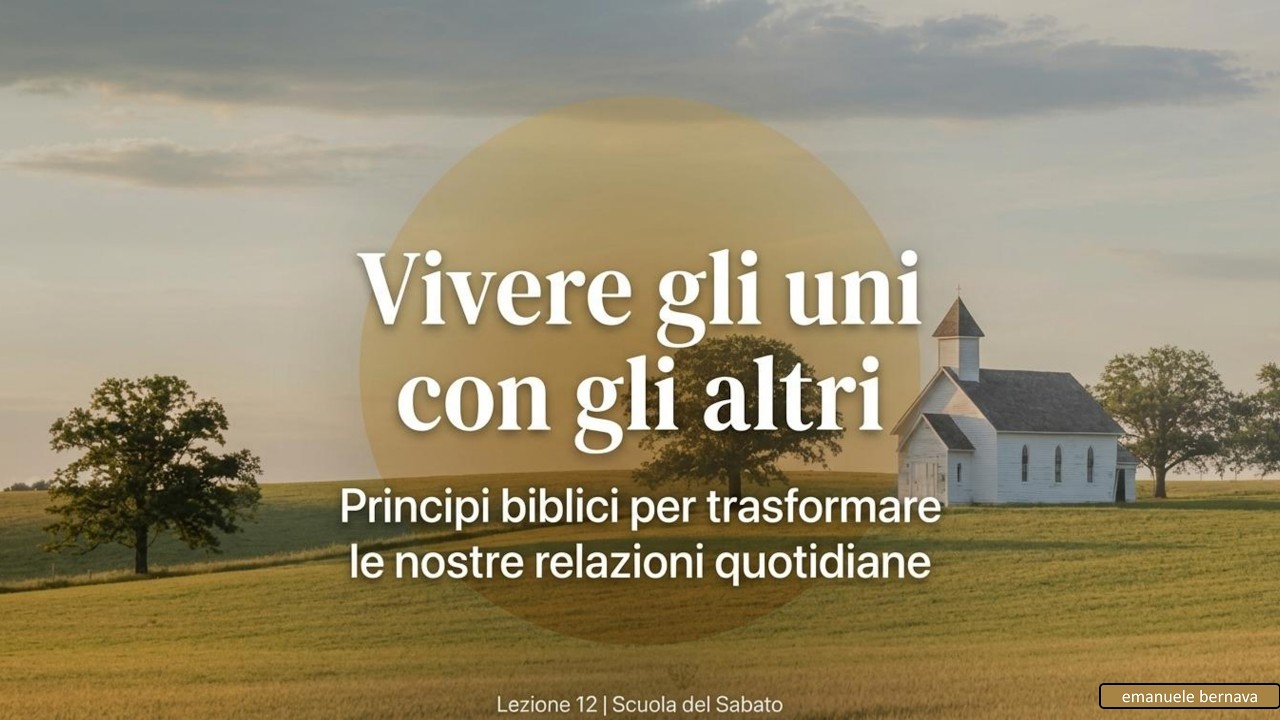 SDS 21/3/2026 - La lezione in video in 6 minuti - Vivere gli uni con gli altri | Emanuele Bernava