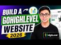 How To Build A Website Using GoHighLevel in 2026
