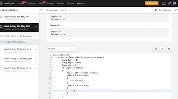 May LeetCoding Challenge day 9 - Valid Perfect Square