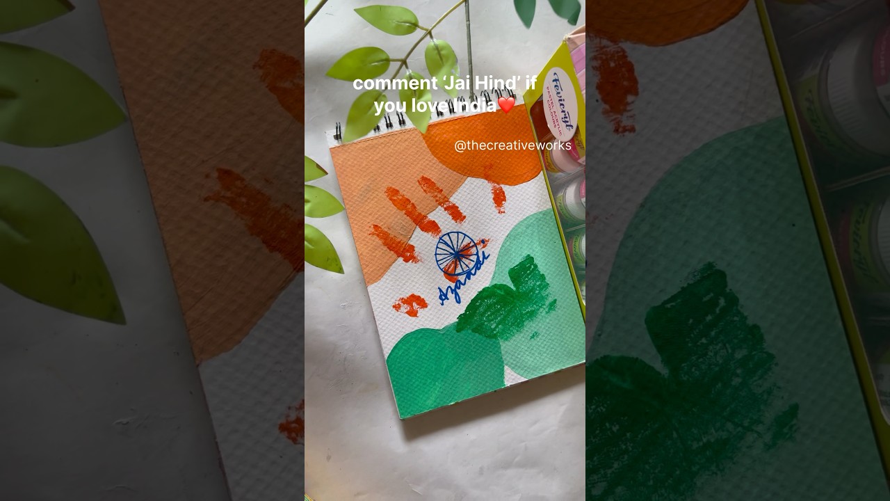Independence Day Boho Art 🇮🇳 | Indian Flag Painting🎨 