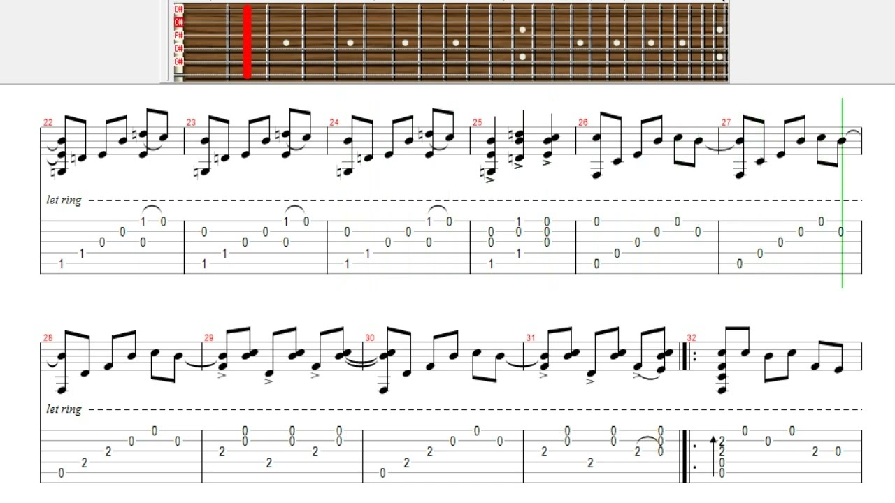 クラシックギターTAB譜で弾く アンビエント 【作業用BGM