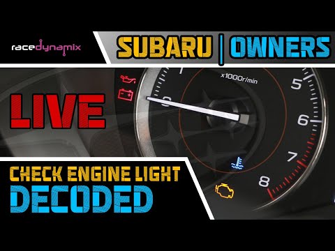 Subaru Check Engine Lights | DECODED | Causes and FIXES