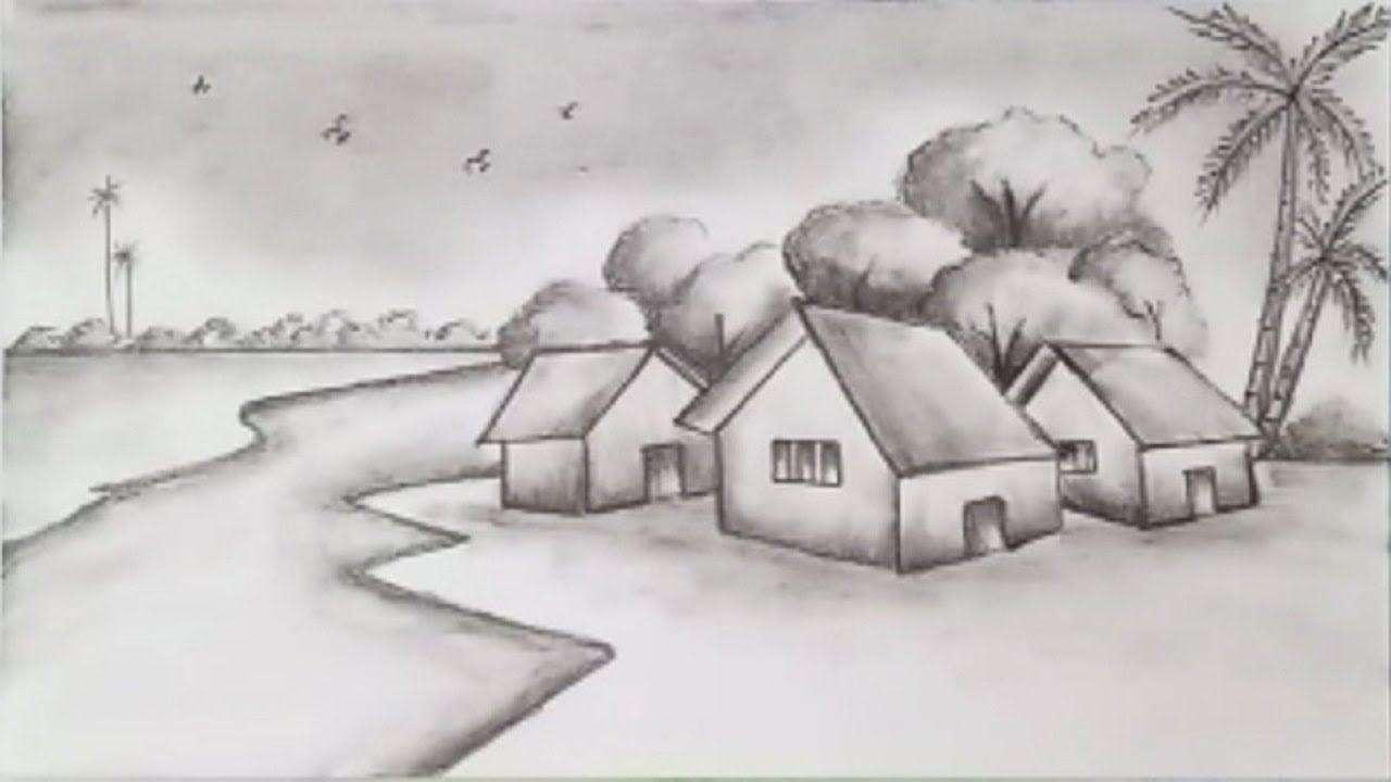 Featured image of post Village Scenery Drawing Easy Village Sketch / Village drawing village scenery drawing easy contentpark co.