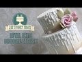 Royal icing dripping effect on a cake tutorial wax dripping cake