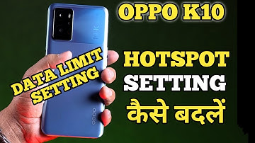 How To Change Hotspot password in Oppo K10 | Oppo K10 Main Hotspot Setting Kaise Kare