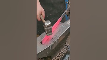 sword forging part 2 mid section #blacksmith #bladesmith #forgedinfire #porttownsend #