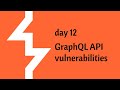 Day 12 of Cysec - portswigger academy grind (GraphQL API vulnerabilities)