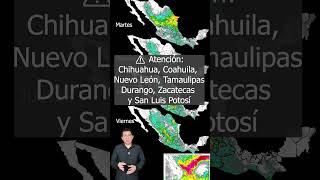 🌧️ Pronóstico semanal: lluvias, tormentas y acumulados importantes en México