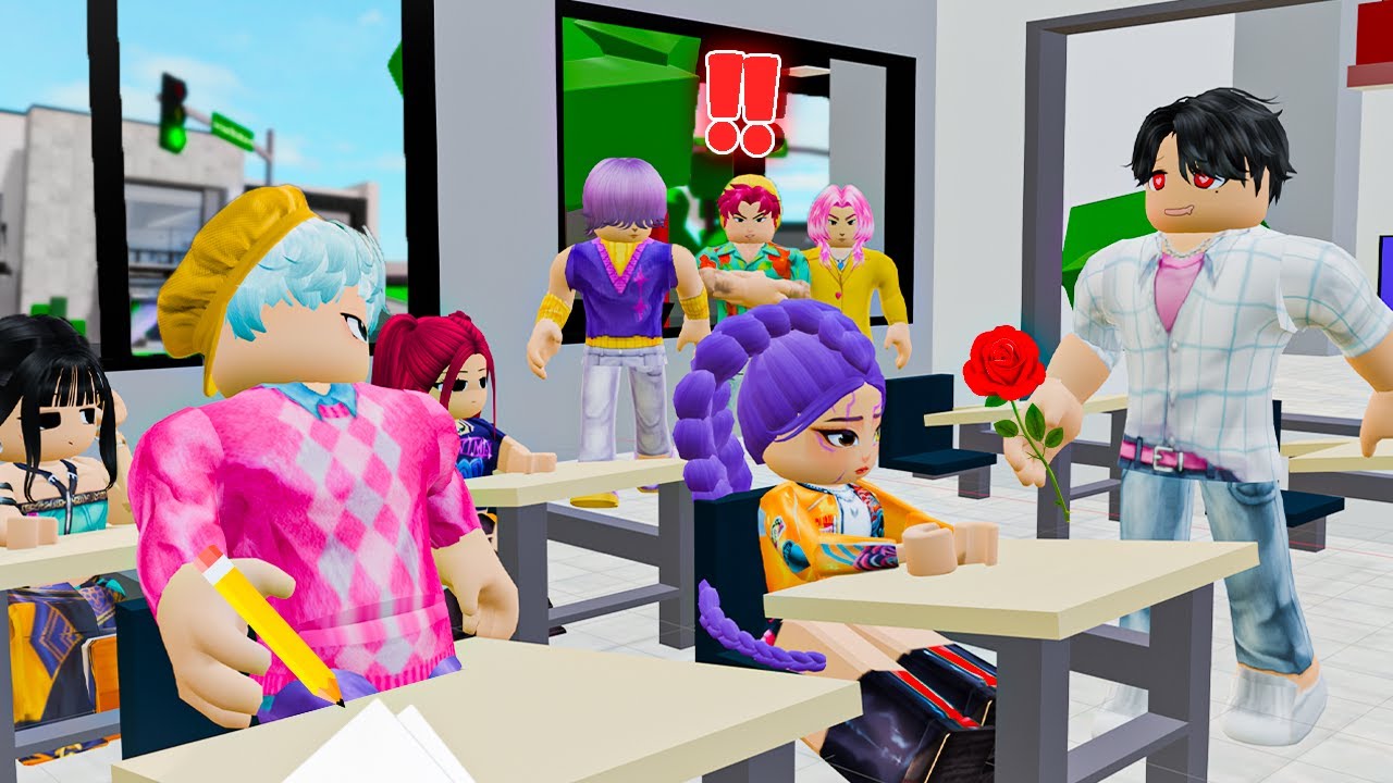 JINU AIME RUMI, LES HUNTRIX ET LES SAJA BOYS DANS LA MÊME ÉCOLE DE BROOKHAVEN RP ROBLOX