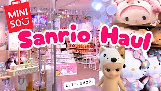 Sanrio x Miniso 💫 haul! [mall shop with me 💖 | Sonny Angels & Pompompurin blind box unboxing]
