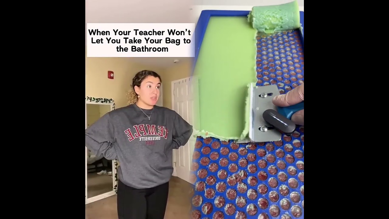 When Teacher Bans Bags in Bathroom 