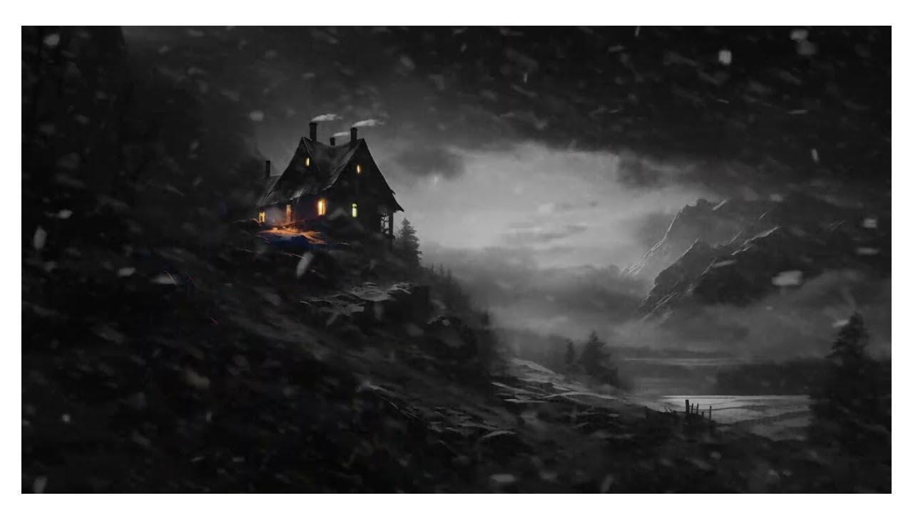 10 Hours of Cozy Blizzard Sleep Sounds: Howling Winter Wind Ambience ...