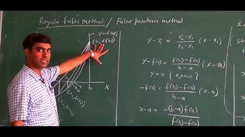 Regula Falsi Method || False Position Method || Geometrical Interpretation || Numerical Example