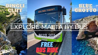 Malta Free Bus Ride|Airport - Rabat |Bus Route 201|Malta Public Transport|Blue Grotto, Dingli Cliffs screenshot 4