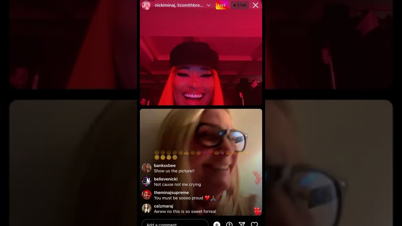Nicki Minaj on IG Live with her 5th Grade Teacher Mrs. Smith