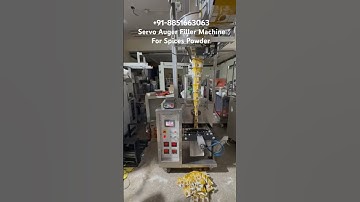 Full Pneumatic Plc Touch Screen Servo Auger Filler Packing for Spices - 50-250 Grms