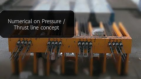 Question on Pressure /Thrust line concept.