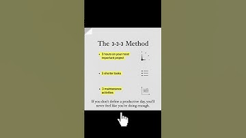 Boost Productivity: 3-Hour Focus + Short Tasks & Maintenance Routine for a Successful Day