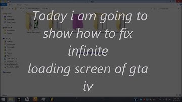 GTA 4 Infinite loading Screen FiX also unlock the graphic setting