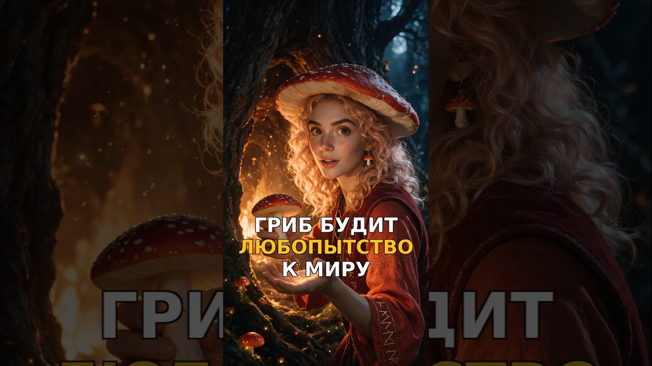 Гриб будит любопытство к миру: руки тянутся разобраться