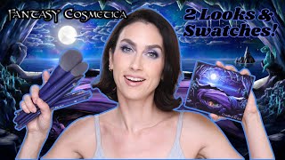 NEW 🐉 FANTASY COSMETICA CRADLED IN ICE COLLECTION! | 2 Looks, Close Ups & Swatches!