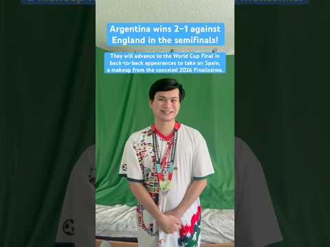 Argentina wins 2–1 in the semifinals! #shorts #FIFAWorldCup
