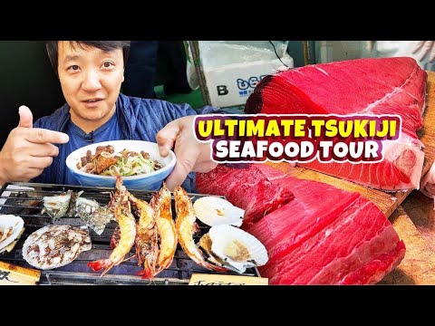 LEGENDARY Tsukiji Market SEAFOOD TOUR! Inside Look!