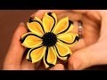 Цветок Канзаши из тройных лепестков ✄ Kulikova Anastasia