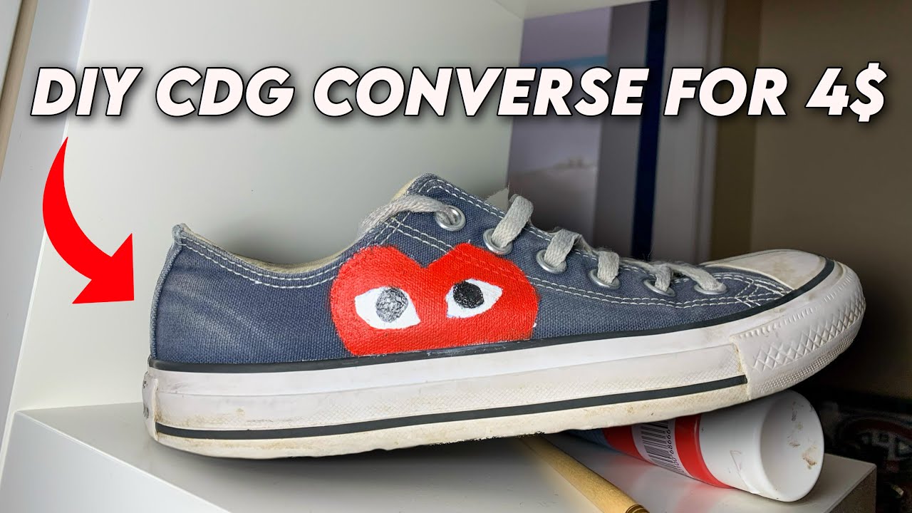 comme des garcons converse diy