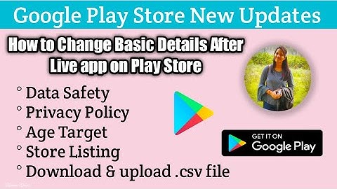 Play Store new Updates Data Safety Complete Setup