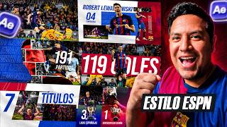 MOTION GRAPHICS DEPORTIVOS en After Effects ⚽🔥 | Tutorial Completo Paso a Paso ✔️(Free Project File)