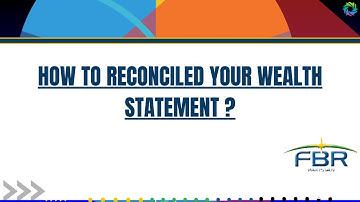 How to Reconciled Wealth Statement? | Concepts of Wealth Statement | #incometaxiris