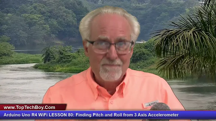 Arduino Uno R4 WiFi LESSON 80: Finding Pitch and Roll from 3 Axis Accelerometer on MPU6050