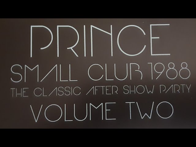 Prince Live Vinyl #3: Small Club 1988 Volume Two (review) - YouTube