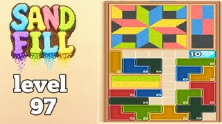 Sand Fill Block Puzzle level 97 gameplay walkthrough solution 