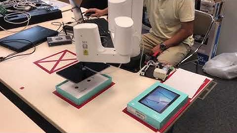 Dobot M1 Mobile Device Pick and Place