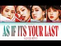 BLACKPINK (블랙핑크) - '마지막처럼 (As If It's Your Last)' [Color Coded Lyrics 가사]