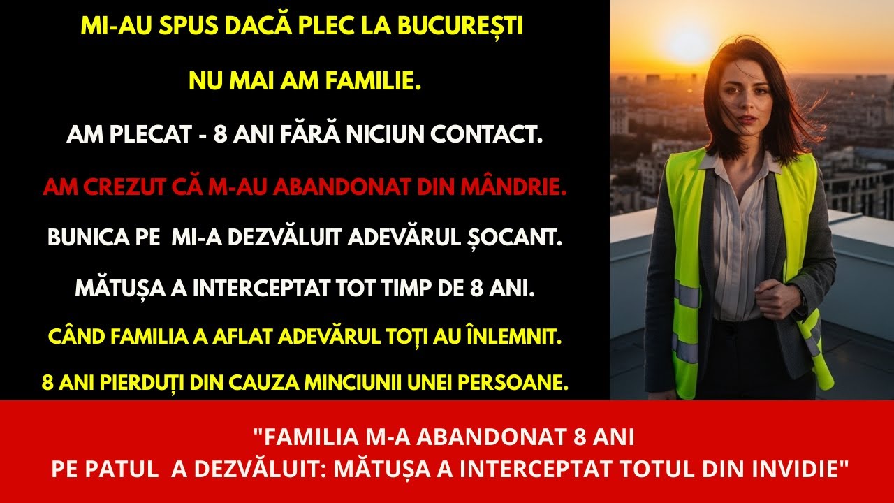 Familia m-a abandonat după absolvire... ani mai târziu, adevărul a ieșit la iveală