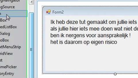 Visual basic 2008 - Buttons Verstoppen Tutorial