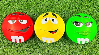 🌈Satisfying Video | M&amp;m’s Surprise and Corby Fun Egg ASMR Opening - YummyRainbow Candy Lollipops