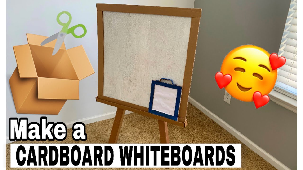 Giant Whiteboard for Wall DIY Cheap! Custom Marker Holder for Home Office &  Virtual School 