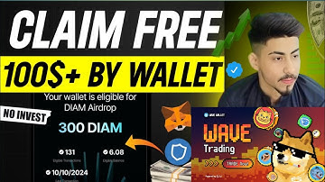 Claim $DIAM Airdrop Using Web3 Wallets | Earn WeWe Coin From WaveWallet Claim Process