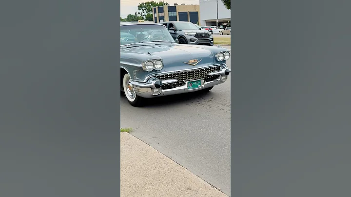 Cadillac Fleetwood Sixty Special classic car drive by engine sound at Woodward dream cruise Michigan
