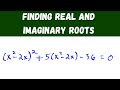 Quiz on Solving Quadratic Equations for Real and Imaginary Roots