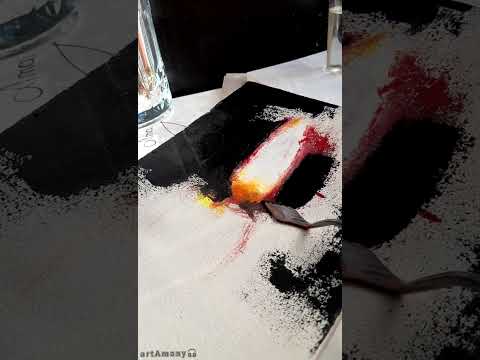 رسم بالسكين الرسم بسكينة الألوان الزيتية رسم زيتي 