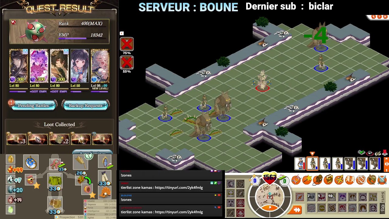 RUSH KAMAS POUR PVP BOUNE 