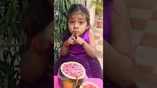 Watermelon prank with papa 😳🤣 #shorts #watermelon  #funny #viral #littlestarofficial