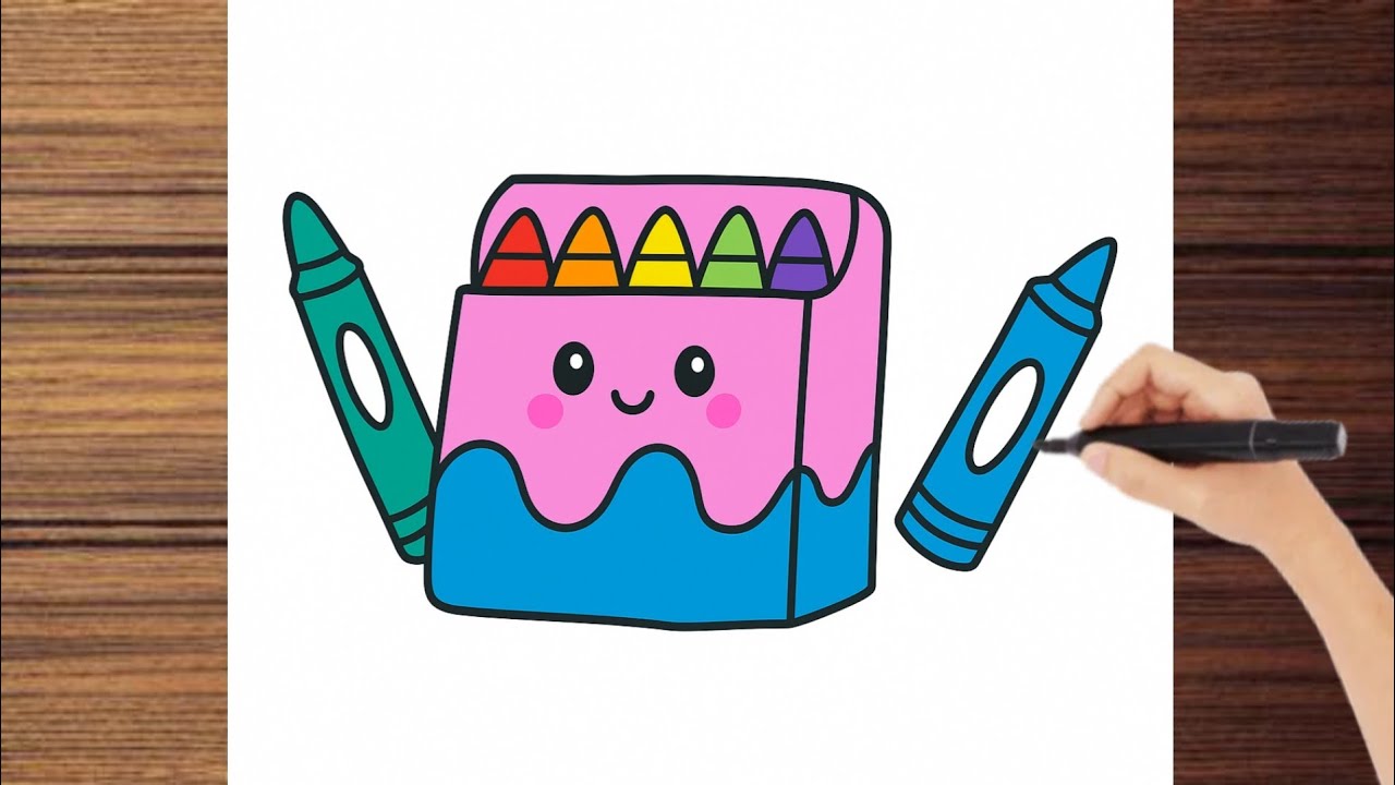 How to draw crayons easy drawings for kids kids learning art videos # ...