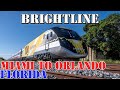 Brightline train  miami to orlando full route  florida  4k transit ride