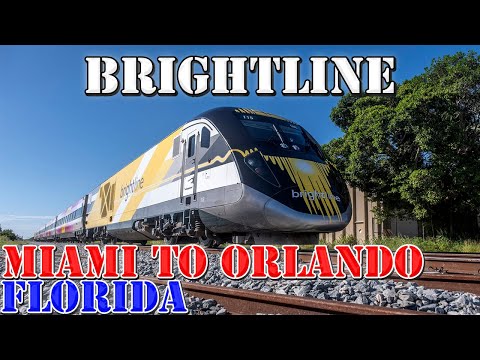 Brightline Train - Miami to Orlando FULL Route - Florida - 4K Transit Ride